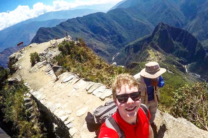 Viewpoint of the mountain from where you can appreciate all the natural scenery surrounding Machu Picchu