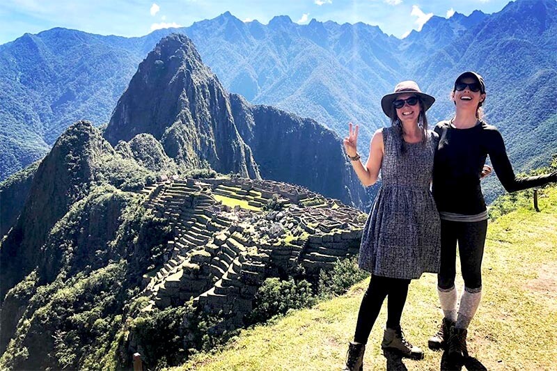 Macchu Picchu Tourists in Machu Picchu