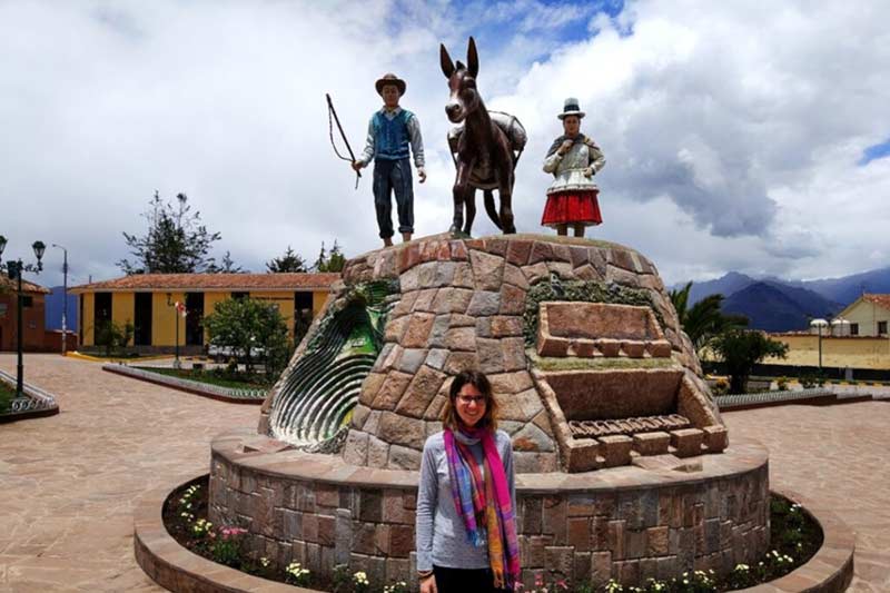 Main square of the town of Maras Main square of the town of Maras