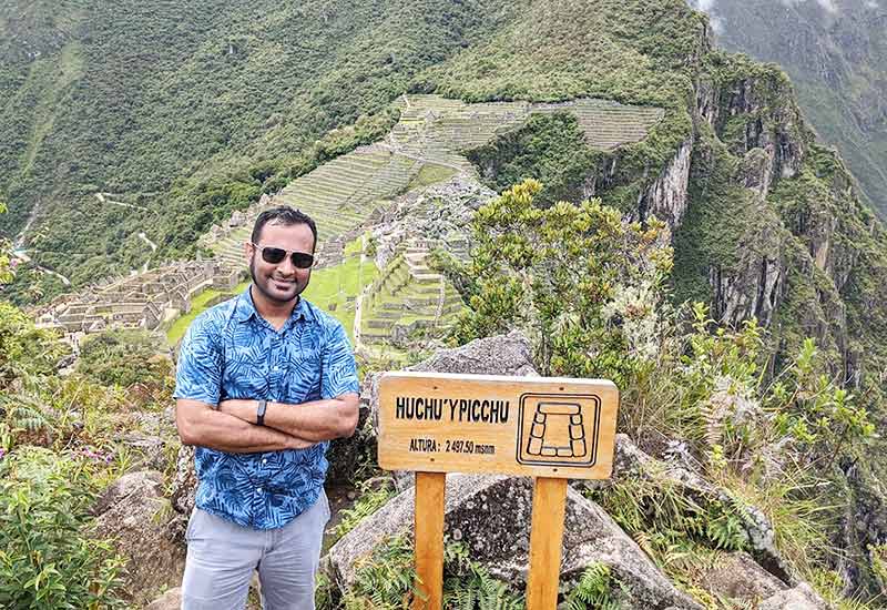 View from Huchuy Picchu Mountain