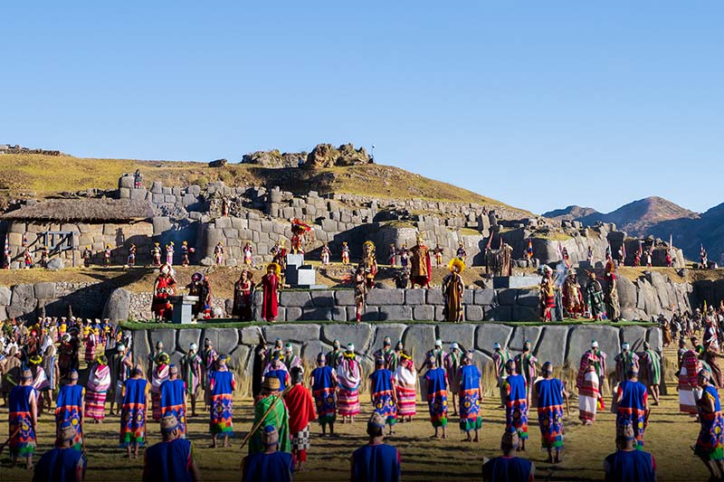 Staging of Inti Raymi in Sacsayhuaman