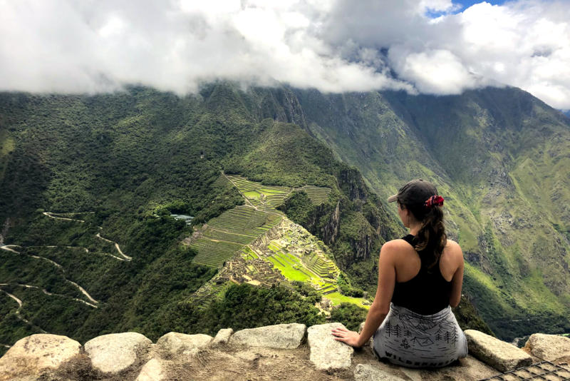 Vista incrível do mirante de Huayna Picchu