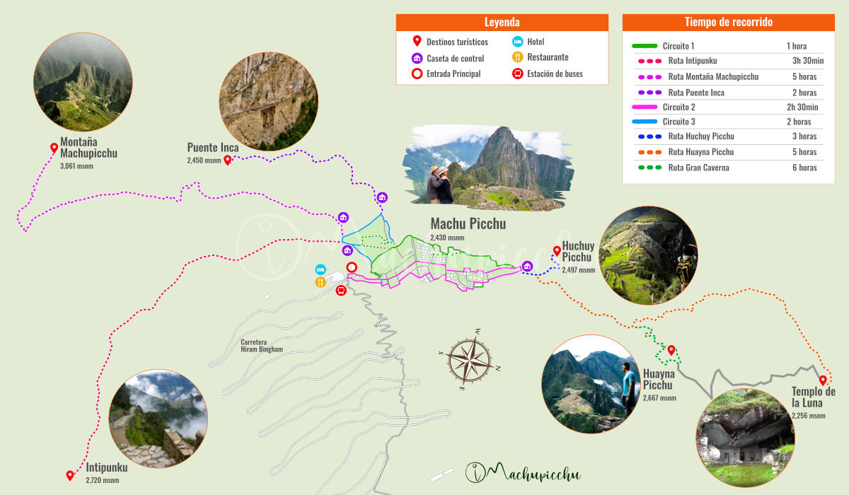 Available treks at Machu Picchu
